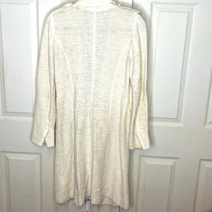 Zara Cream Tweed Long Cardigan Small thumbnail 6