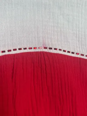 Queen of Sparkles Crimson & White‎ Gauze Top and Short Set thumbnail 10