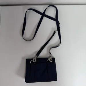 Baggallini Pacific Petite Crossbody Bag Navy Nylon Travel Belt Bag Adjustable thumbnail 5
