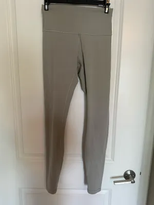 Warm ash grey lululemon wunder under 6 legging  thumbnail 2