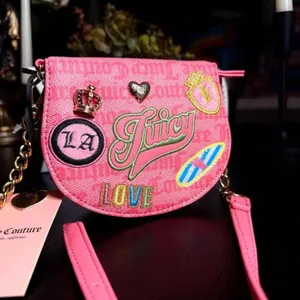 Juicy Couture Run the World Pink Mini Crossbody Chain Bag NWT thumbnail 2