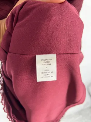NWT Altar’d State Burgundy Pleated Tiered Mini Dress Size S thumbnail 8