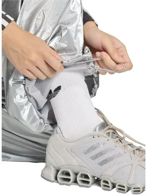 adidas Metallic Silver Wide-Leg Joggers L thumbnail 4