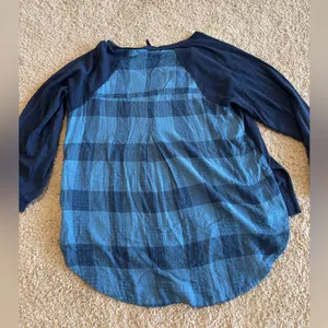 PILCRO long sleeve v neck flannel shirt thumbnail 12