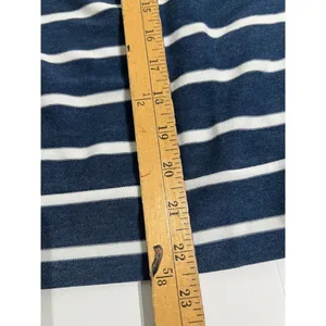 NWT Chaser Navy‎ Stripe Mixed Media Hooded Sweatshirt Small thumbnail 10