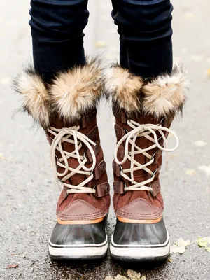 Sorel Joan of Arctic Tall Fur Trim Lace-up Winter Boots Size 7 thumbnail 1
