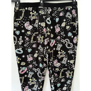 Cuddl Duds Sweater Knit Pajama Set NEW Long Sleeve Pants XXL Black Diamond Jewel thumbnail 7