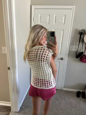 Urban Daizy Knit Swim Cover-Up Top thumbnail 2
