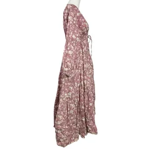 Free People Ethereal Dainty Cottage Pappiet Midi Dress Rose Maxi Top Large thumbnail 11