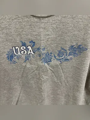 Vintage Grey USA Short Sleeve thumbnail 3