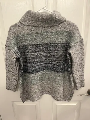 J. Jill Size Medium Cowl Neck 3/4 Sleeve Sweater thumbnail 4