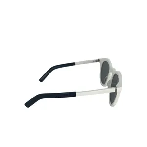 Moncler Odeonn ML0291 21C White Black Round Sunglasses Unisex thumbnail 10