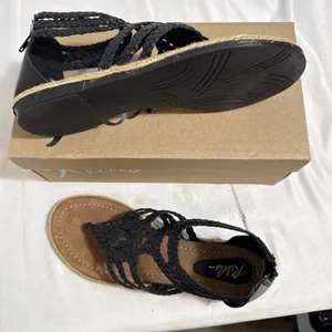Rebel Sugar Black Sandals Womens 7M thumbnail 6