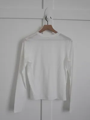 Skims White Long Sleeve Tee thumbnail 3
