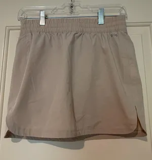 DSG Light Tan Athletic Tennis Skirt with Shorts Size XS thumbnail 1