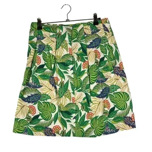 FARM Rio Green‎ Tropical Floral A-Line Mini Skirt S thumbnail 1