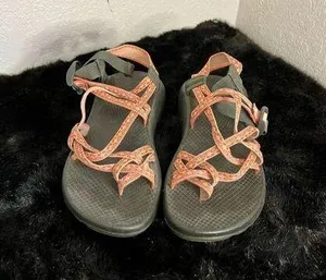 Chacos Women's ZX/2 Classic Sandals Size 8 Dagger Black Pink Orange Melon thumbnail 1