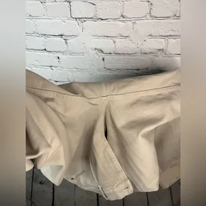 EVERLANE The Way High Jean Straight Leg High‎ Rise Raw Hem Cream Jeans Size 33 thumbnail 7