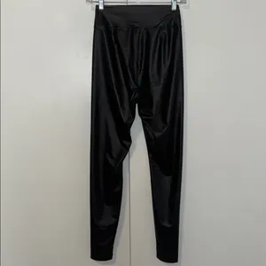 Aerie Offline Vegan Leather Leggings High Rise Women’s Size M Medium Black thumbnail 5