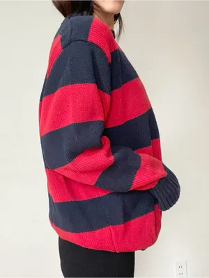 J GALT striped pullover sweater Red Size undefined thumbnail 5