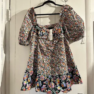 FOR LOVE AND LEMONS NWT HUDSON Floral Puff Sleeve Dress thumbnail 4