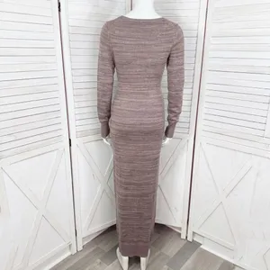 Victoria's Secret Moda International Knit Sweater Maxi Dress Mauve Pink‎ Small thumbnail 5