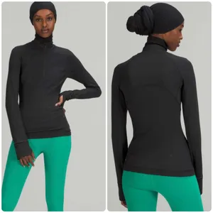 Lululemon Womens Black Its Rulu Run Half Zip Activewear Performance Jacket 8‎ thumbnail 2