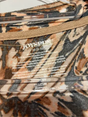 Joyspun Women‎ butterfly Hacci Knit V-Neck Cardigan Lightweight TAN size medium thumbnail 4