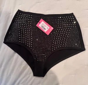 Edikted Rhinestone Microshorts thumbnail 7