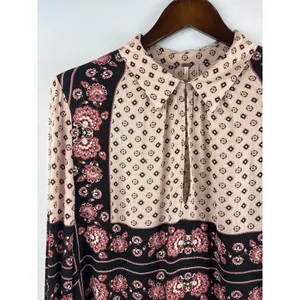Women’s Free People Large Beige Paisley Patterned Blouse thumbnail 2