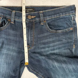 Banana Republic Dark Skinny Jeans Women’s 28/6 Blue Mid Rise Stretch Denim thumbnail 5
