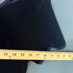 Be Smart Vintage 90s Purple Velvet Empire Maxi Dress 5/6 Whimsigoth Vamp Grunge‎ thumbnail 7