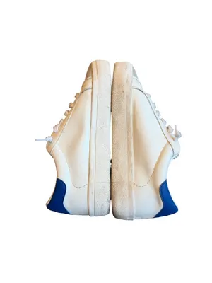 Vintage Havana White Blue Star Suede Toe Cap Leather Sneakers Low Size 8 Women's thumbnail 8