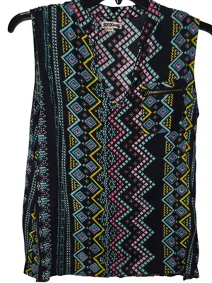 Tramp Sleeveless Blouse Size Large Black thumbnail 2