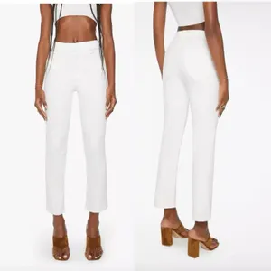 Mother Denim White High Waisted Rider Ankle Jeans Fairest Of Them All Size 26 thumbnail 5