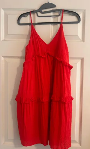 Express Red summer dress thumbnail 1