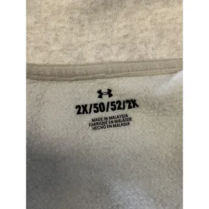 Under Armour Sweatshirt Womens 2X Gray 1/4 Zip Fleece Pullover Mock Neck thumbnail 8