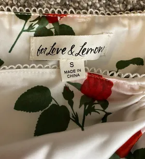 For Love & Lemons Love Song Satin Skirt Small thumbnail 4