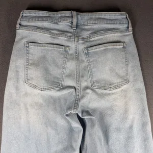 Old Navy Wow Wide Leg Jeans Womens 4 Blue Light Wash High Rise Stretch Denim thumbnail 10