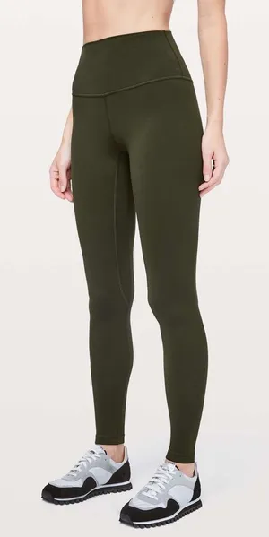 Lululemon Align High Rise Pant Leggings 28" Dark Olive Green Gym Workout Women 2 thumbnail 1