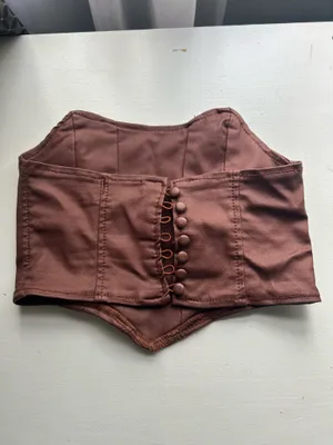 Edikted faux leather top thumbnail 4