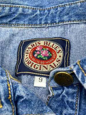 Vintage Y2K Jean Denim Cropped Button Vest Top By Paris Blues Originals XS Extra thumbnail 2