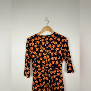 Title‎ Nine Dream 3/4 Sleeve Orange Floral Athletic Mini Dress Women’s Sz S thumbnail 7