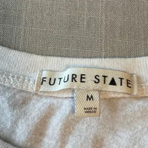 Future State Chic White Crop Top with Hand Design thumbnail 5