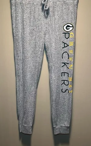 NFL Women’s Heather Gray Heather Jogger Pants with Drawstring Waist Size XL thumbnail 1