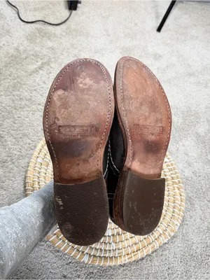 Bed|Stu Women’s Cobbler Series Slip On Shoes Leather in Dark Brown 8 thumbnail 9