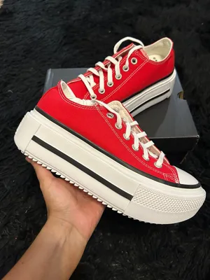 CONVERSE Ctas Lift Double Stack OX red platform shoes sneakers women’s 8.5 new thumbnail 7