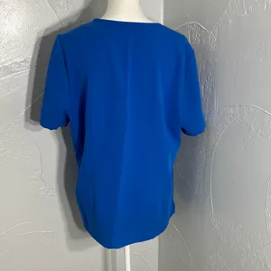 FIGS Royal Blue Scrub Top – Premium Medical Uniform with V-Neck. thumbnail 5
