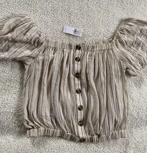 American Eagle Short Sleeve Baggy Dress Shirt thumbnail 3