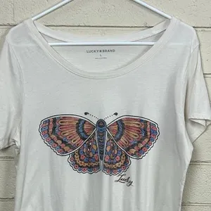 Lucky Brand butterfly graphic tee size L thumbnail 6